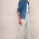 Everly Stripe Trousers - Blue/Ivory