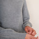 Fleurine Scallop Jumper - Mid Grey Marl