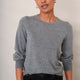 Fleurine Scallop Jumper - Mid Grey Marl