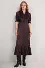 Fabienne Silk Dress - Chocolate Leopard