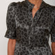 Fabienne Silk Dress - Grey Leopard