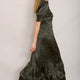 Fabienne Silk Dress - Khaki Leopard