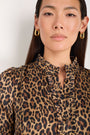 Fabienne Silk Dress - Leopard