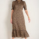 Fabienne Silk Dress - Leopard