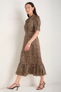 Fabienne Silk Dress - Leopard