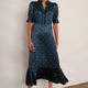 Fabienne Silk Dress - Midnight Spot