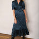 Fabienne Silk Dress - Midnight Spot