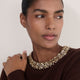Felicity Embellished Neck Jumper - Chocolate