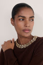 Felicity Embellished Neck Jumper - Chocolate