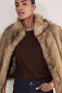 Felicity Embellished Neck Jumper - Chocolate