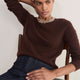 Felicity Embellished Neck Jumper - Chocolate