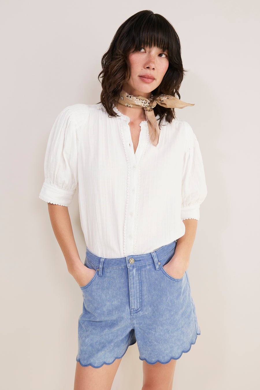 Fiona Blouse - White