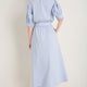Fiona Shirt Dress - Powder Blue Stripe