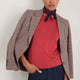 Serena Silk Scarf - Plum Sprig