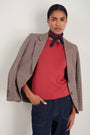 Serena Silk Scarf - Plum Sprig