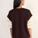 Fleur Merino Tank - Cocoa