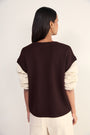 Fleur Merino Tank - Cocoa