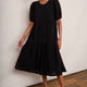 Fleurice Broderie Dress - Black