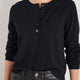 Fleurine Cropped Cardigan - Black