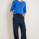 Fleurine Cropped Cardigan - Cobalt Blue