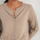 Fleurine Cropped Cardigan - Oat Melange
