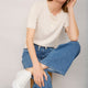 Fleurine Linen Cotton Knit Top - Parchment