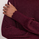 Fleurine Scallop Jumper - Aubergine Sparkle