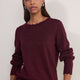 Fleurine Scallop Jumper - Aubergine Sparkle