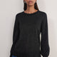 Fleurine Scallop Jumper - Black Sparkle