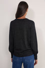 Fleurine Scallop Jumper - Black Sparkle