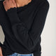 Fleurine Scallop Jumper - Black