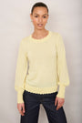 Fleurine Scallop Jumper - Buttermilk Yellow