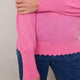 Fleurine Scallop Jumper - Candy Pink