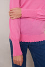 Fleurine Scallop Jumper - Candy Pink