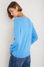 Fleurine Scallop Jumper - Coastal Blue