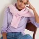 Fleurine Scallop Jumper - Cool Iris