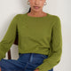 Fleurine Scallop Jumper - Deep Olive