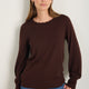 Fleurine Scallop Jumper - Espresso