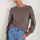 Fleurine Scallop Jumper - Mole