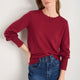 Fleurine Scallop Jumper - Pomegranate Red