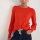 Fleurine Scallop Jumper - Bitter Orange