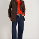 Fleurine Scallop Jumper - Bitter Orange
