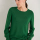 Fleurine Scallop Jumper - Dark Jade Green