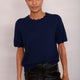 Fleurine Scallop T-Shirt - Midnight
