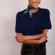 Fleurine Scallop T-Shirt - Midnight