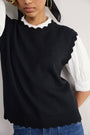Fleurine Scallop Tank - Black