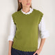 Fleurine Scallop Tank - Deep Olive