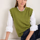 Fleurine Scallop Tank - Deep Olive