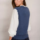 Fleurine Scallop Tank - Denim Blue