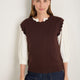 Fleurine Scallop Tank - Espresso